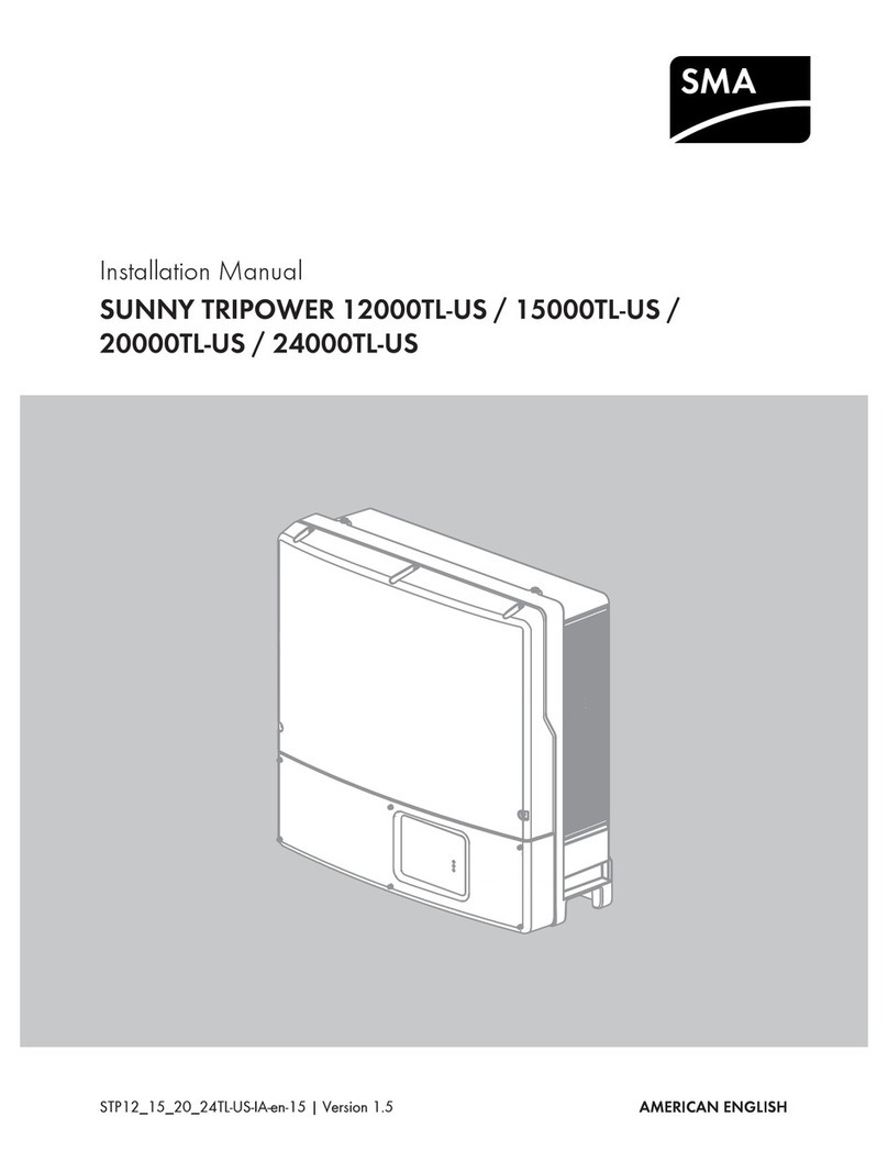 SMA SUNNY TRIPOWER 12000TL-US User manual SMA SUNNY TRIPOWER 12000TL-US User manual
