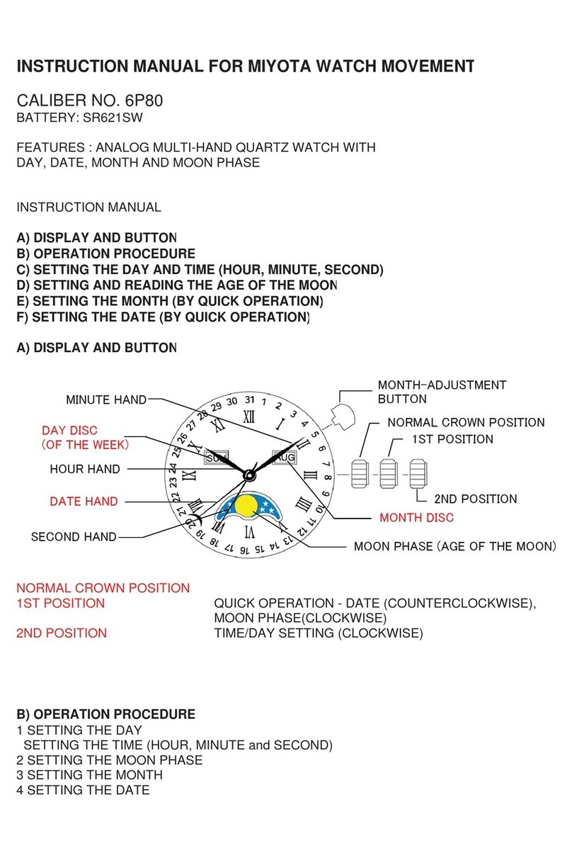 Citizen 6P80 User manual