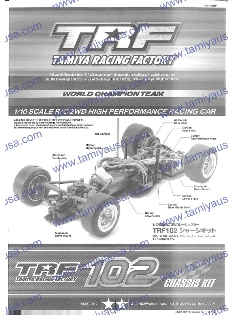 Tamiya TRF 102 instruction manual