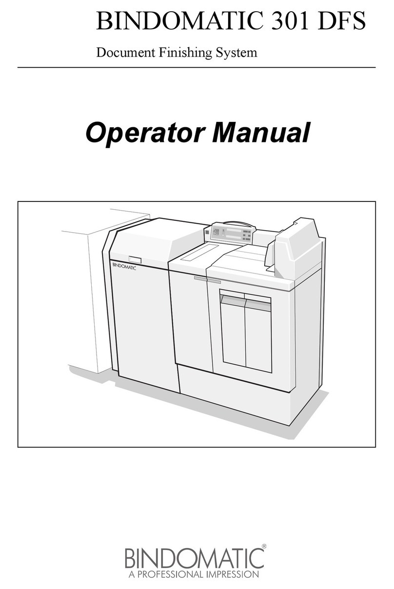BINDOMATIC 301 DFS Operator's manual
