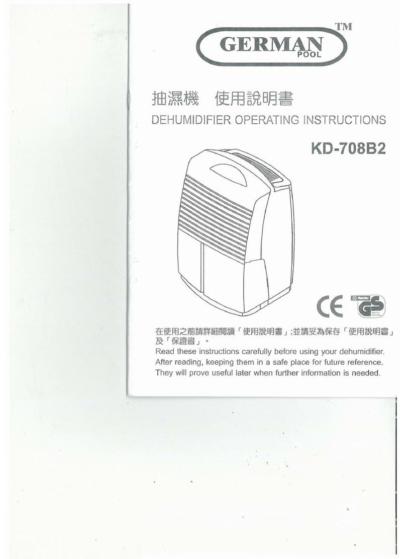 German pool KD-708B2 operating instructions