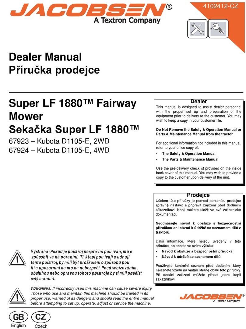 Jacobsen Super LF 1880 User manual