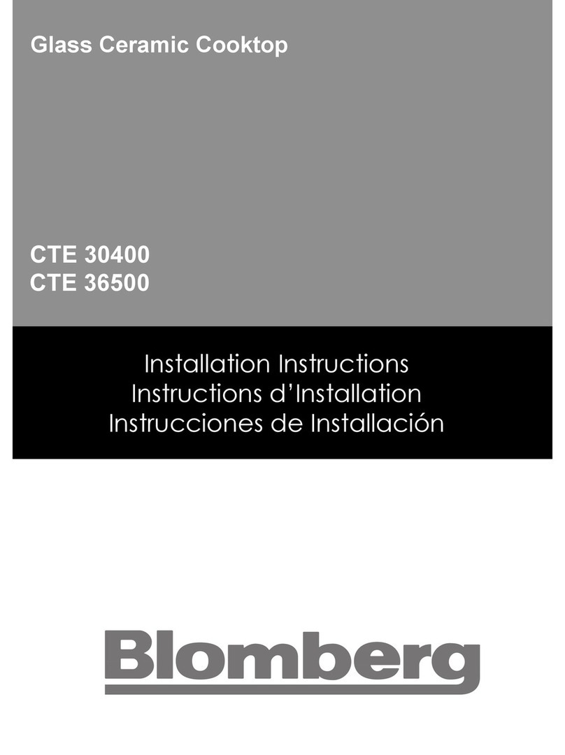 Blomberg CTE 30400 installation instructions