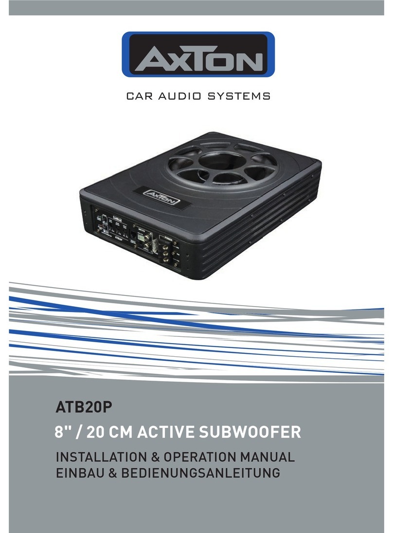 AXTON ATB20P User manual