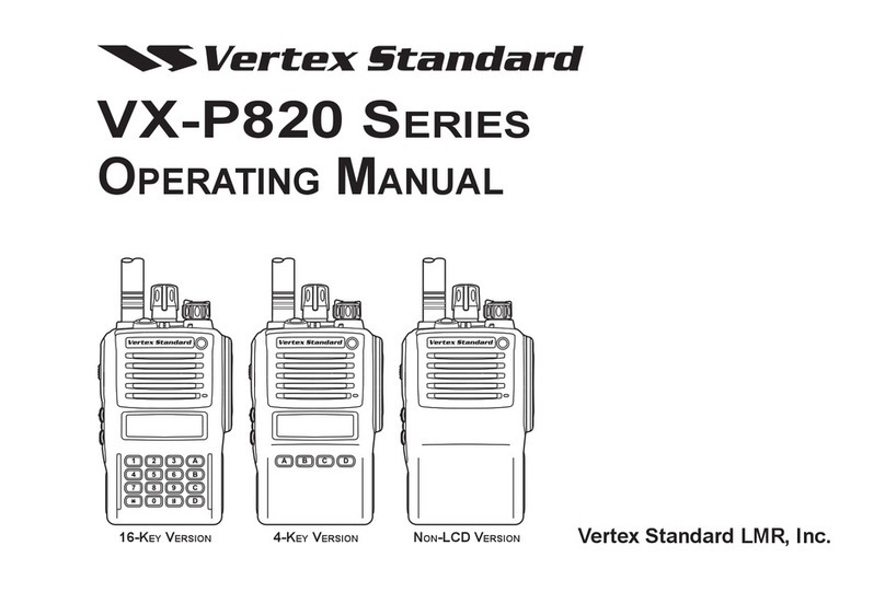 Vertex Standard VX-P820 Series operating manual