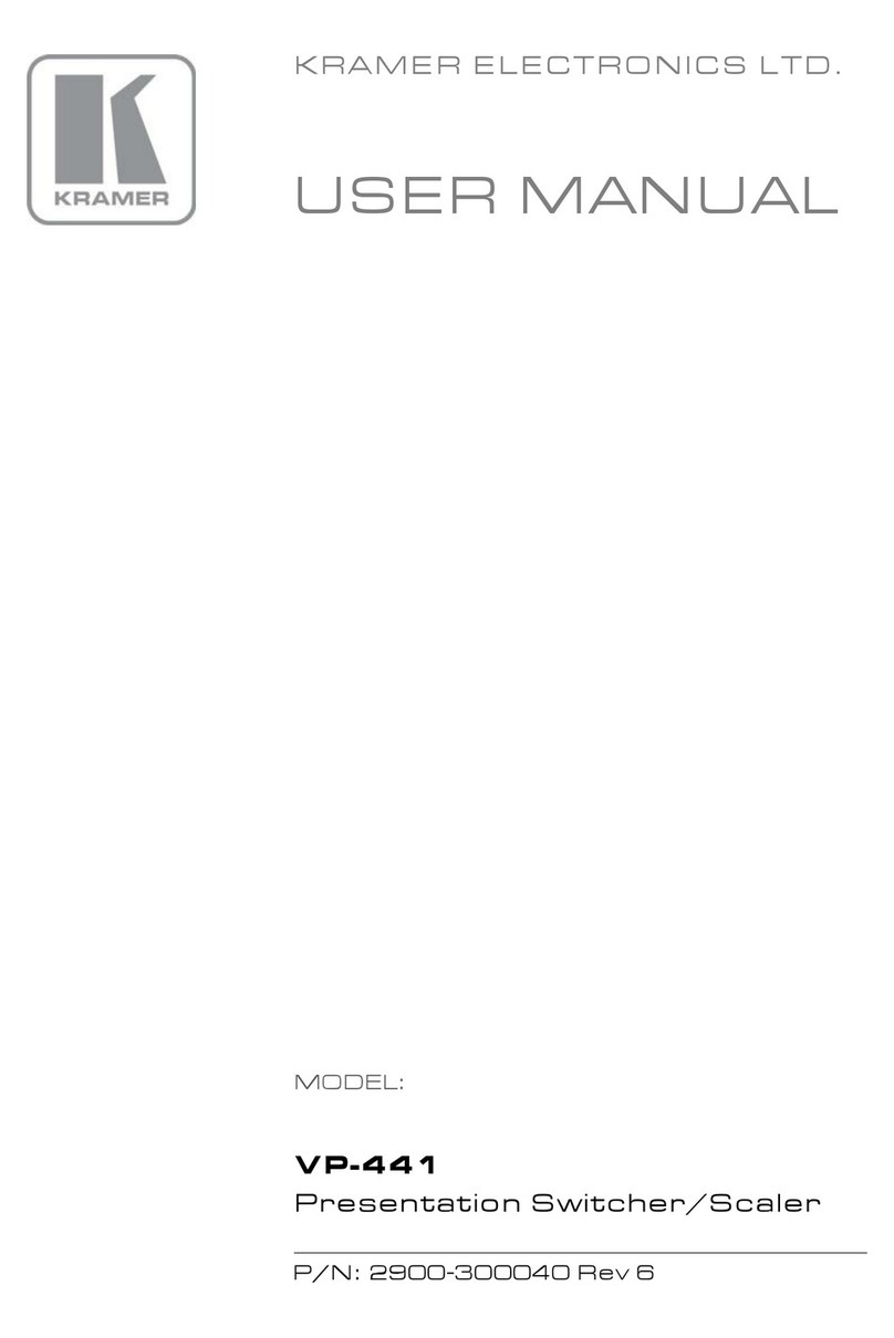 Kramer VP-441 User manual