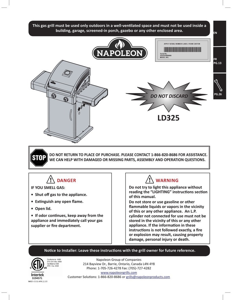 Napoleon LD325 instruction manual