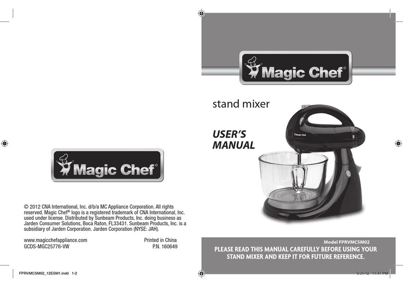 Magic Chef FPRVMCSM02 user manual