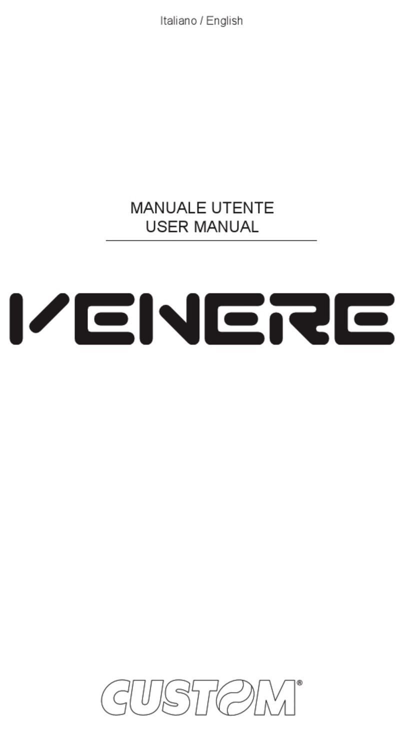 Custom Audio Electronics Venere User manual Custom Audio Electronics Venere User manual