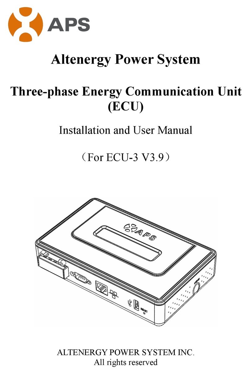 APS ECU-3 V3.9 Installation and user manual