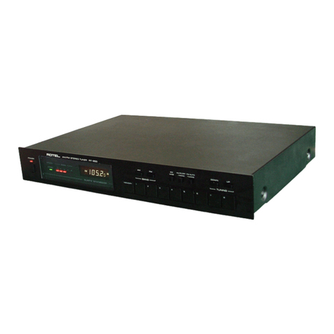 Rotel RT850L User manual