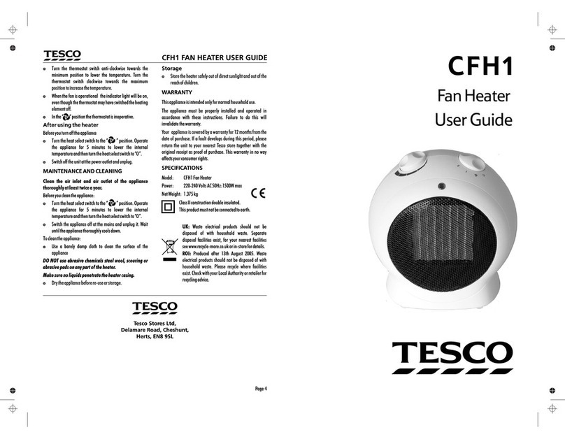 Tesco CFH1 user guide