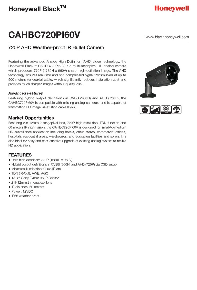 Honeywell CAHBC720PI60V User manual