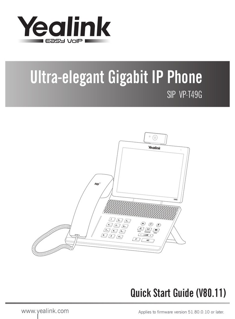 Yealink SIP VP-T49G User manual Yealink SIP VP-T49G User manual
