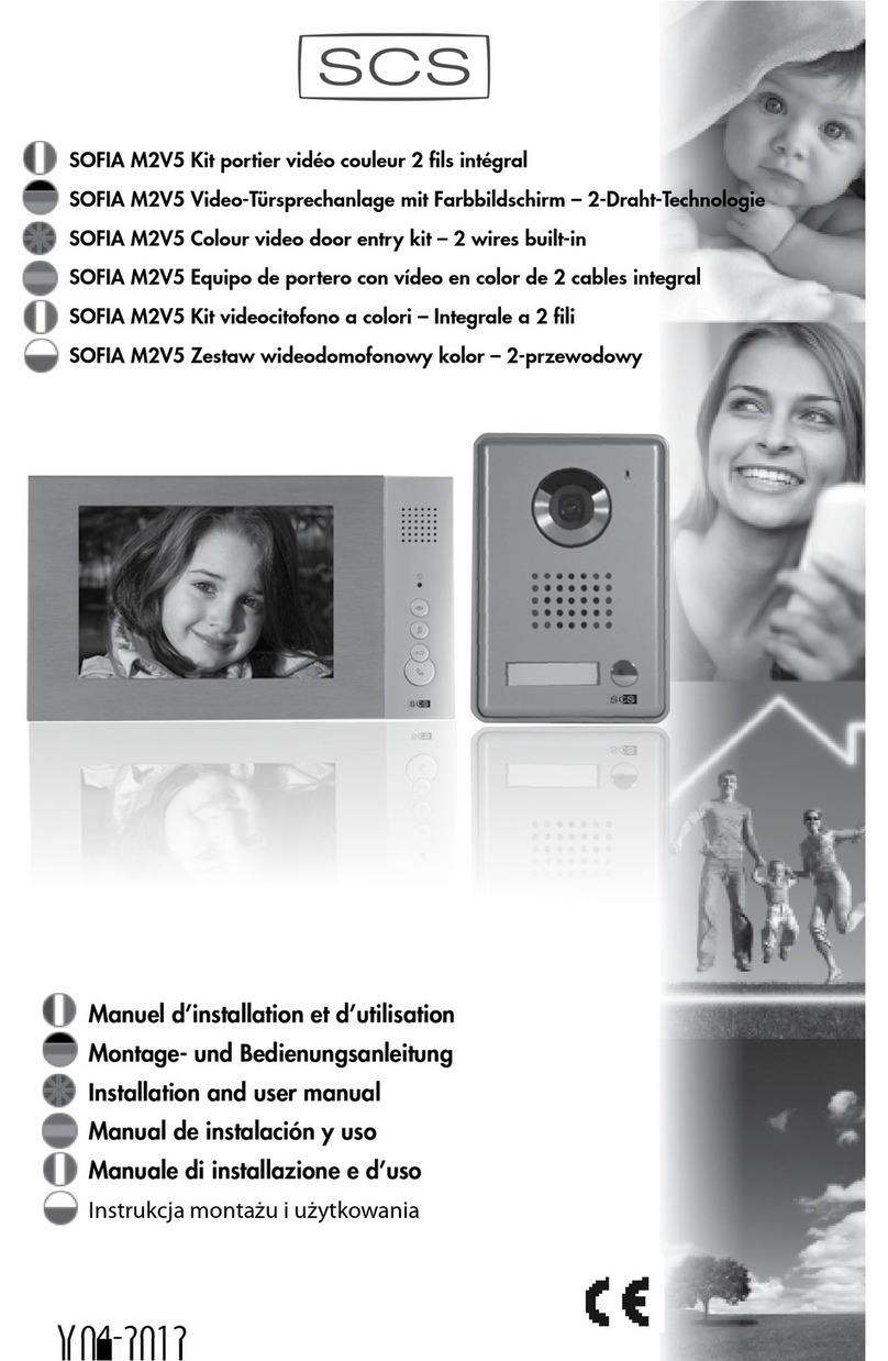 SCS SOFIA M2V5 Installation and user manual