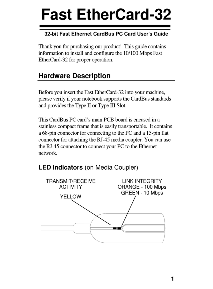 Accton Technology Fast EtherCard-32 user guide