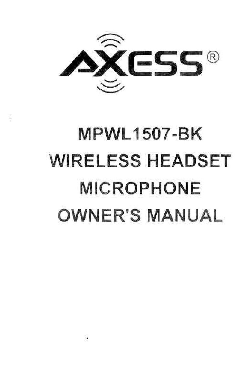 Axess MPWL 1507-BK owner's manual