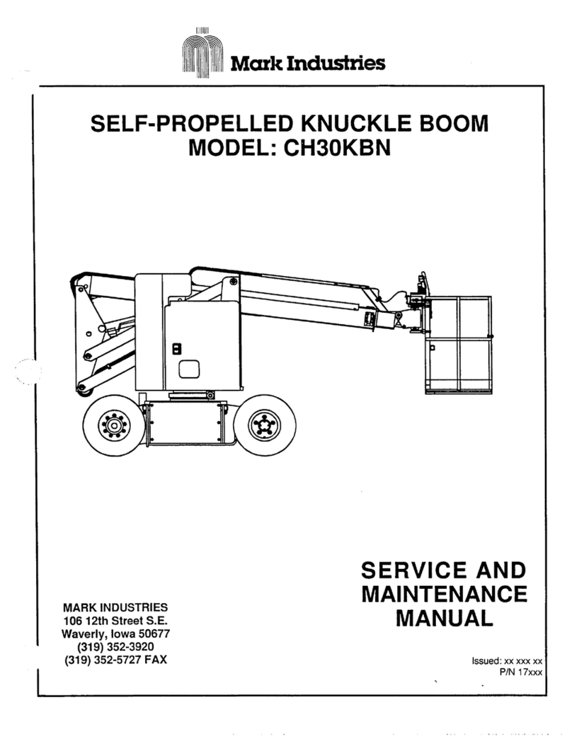 Mark Industries CH30KBN Service and maintenance manual