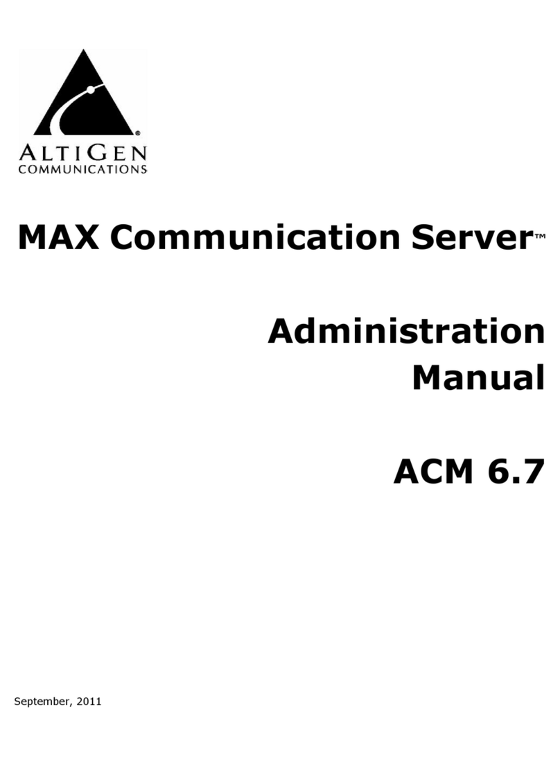 Altigen ACM 6.7 Administrator's manual