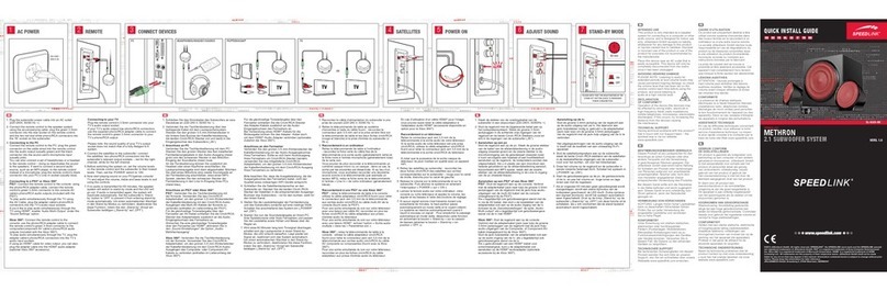 Speed Link SL-8325-BK Quick install guide Speed Link SL-8325-BK Quick install guide