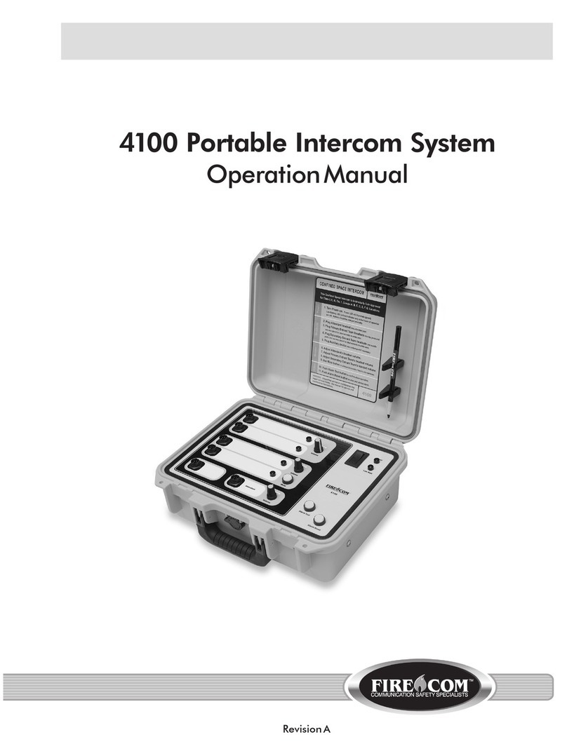 Firecom 4100 Operation manual