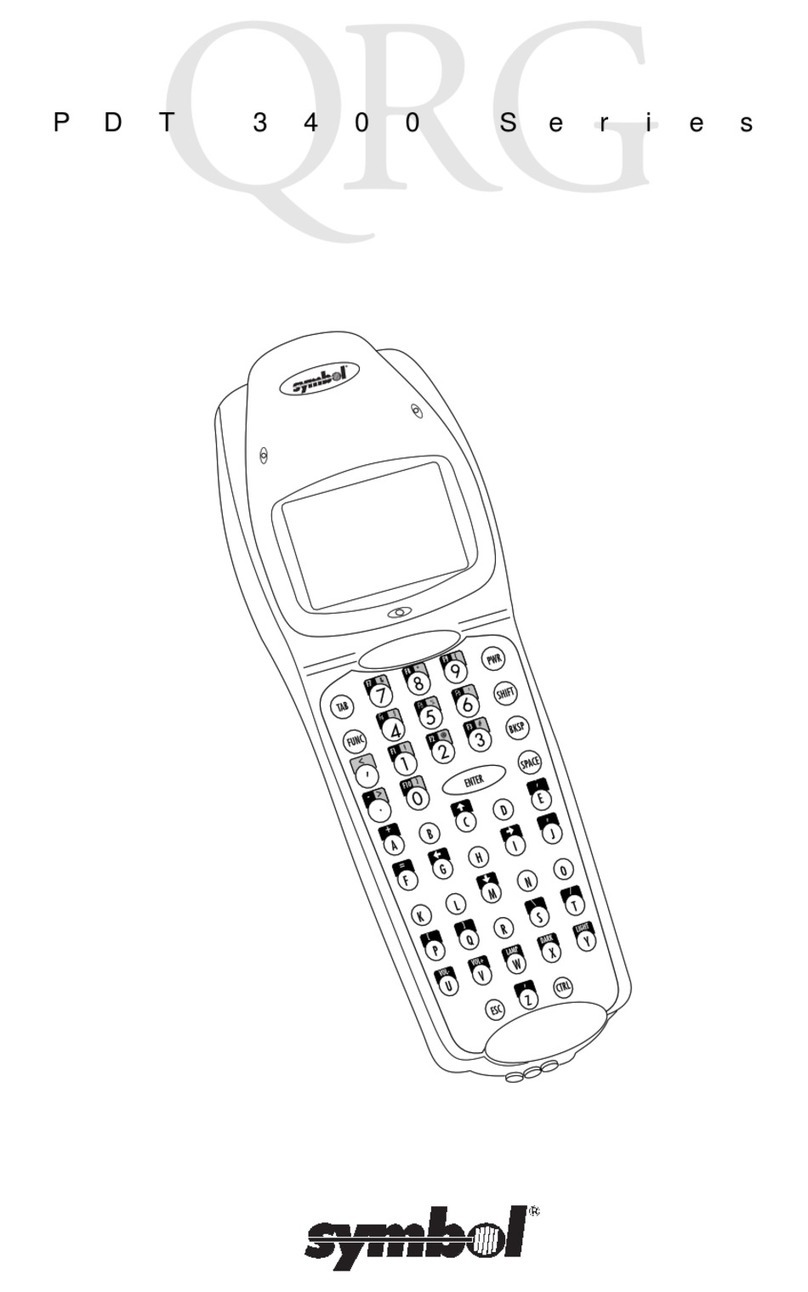 Symbol PDT 3400 Series User manual