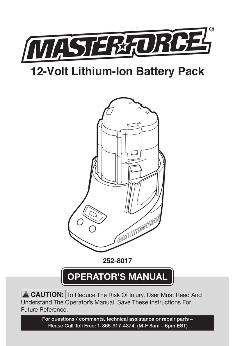 MasterForce 252-8017 User manual