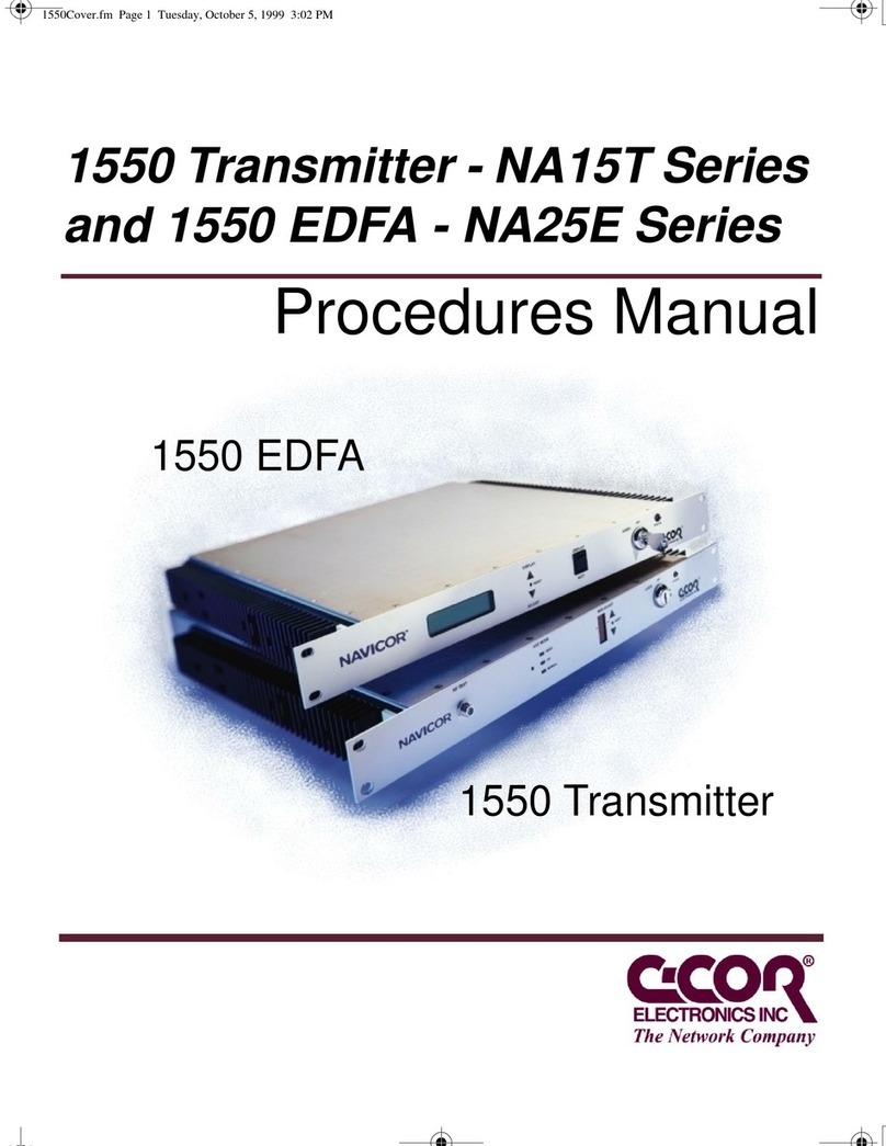 C-COR NA15T Series Procedures manual