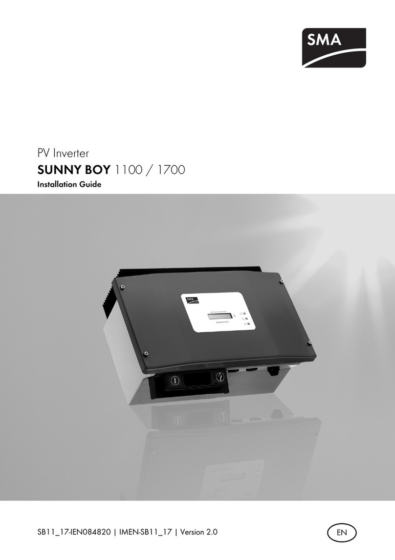 SMA SUNNY BOY 1100 User manual SMA SUNNY BOY 1100 User manual
