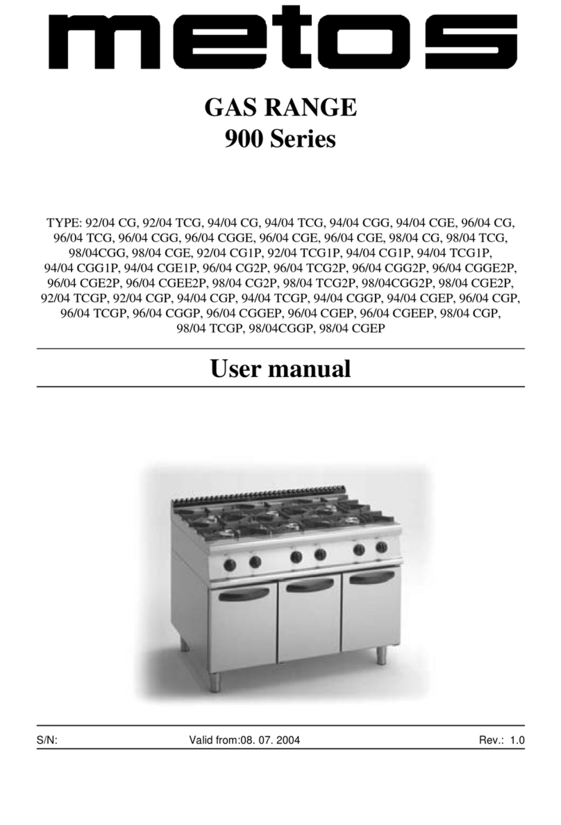 Metos 92/04 TCG User manual