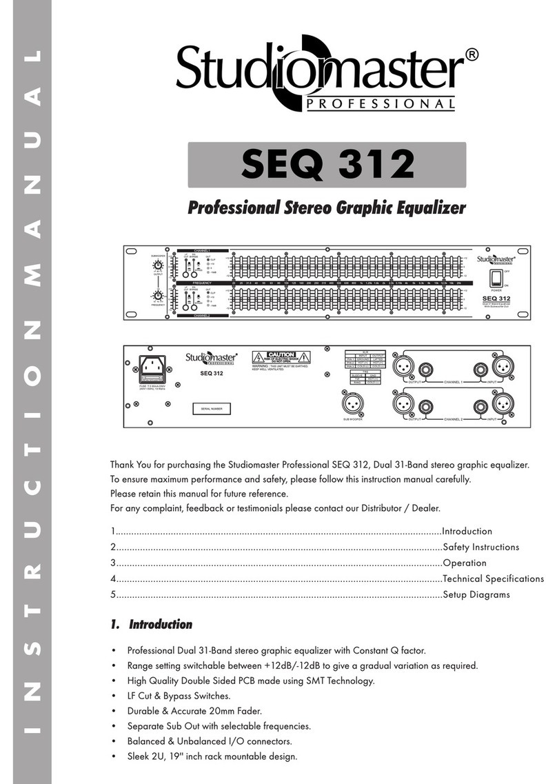 Studiomaster SEQ 312 instruction manual