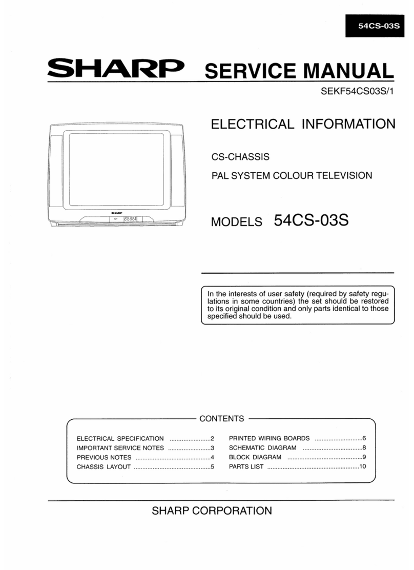 Sharp 54CS-03S User manual