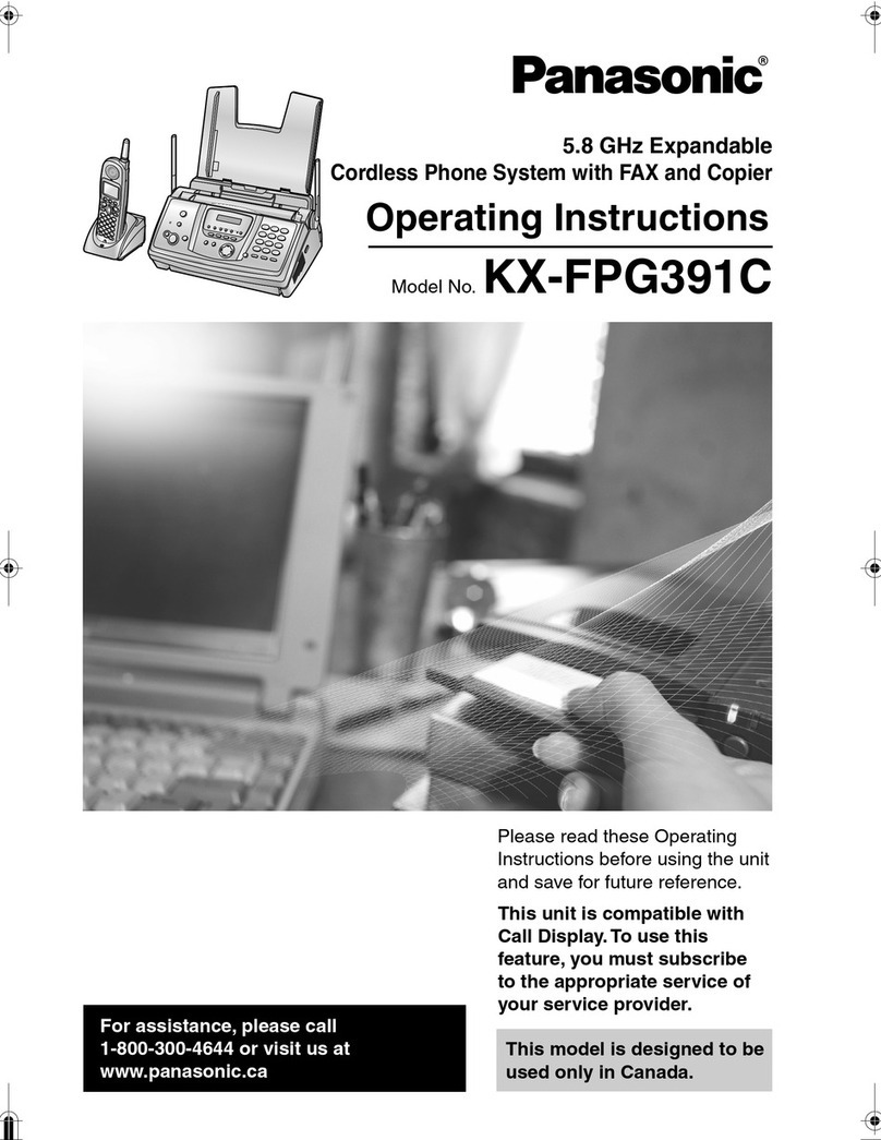 Panasonic KX-FPG391C User manual