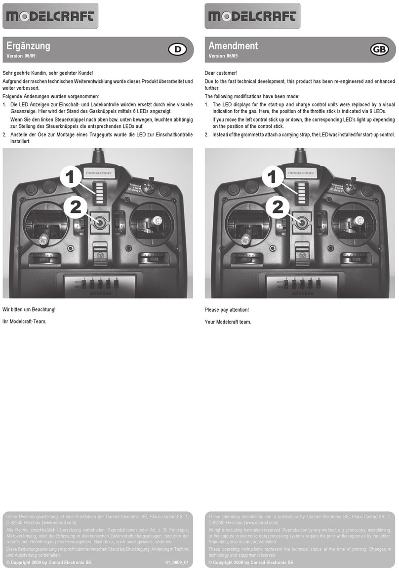 ModelCraft MC50 User manual ModelCraft MC50 User manual