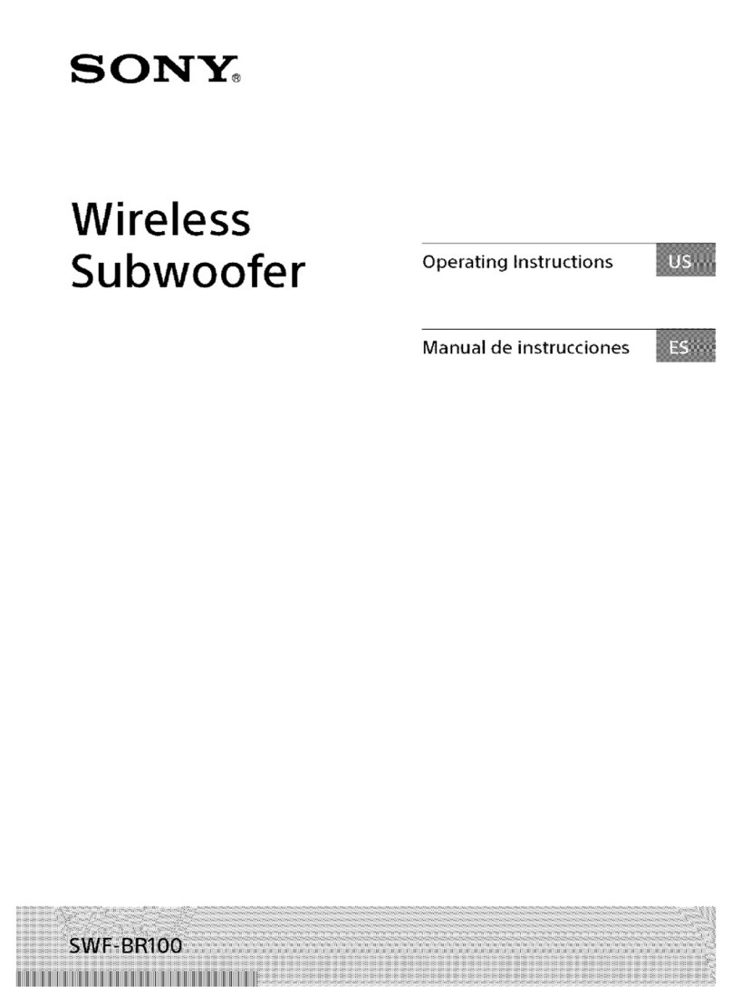 Sony SWF-BR100 operating instructions