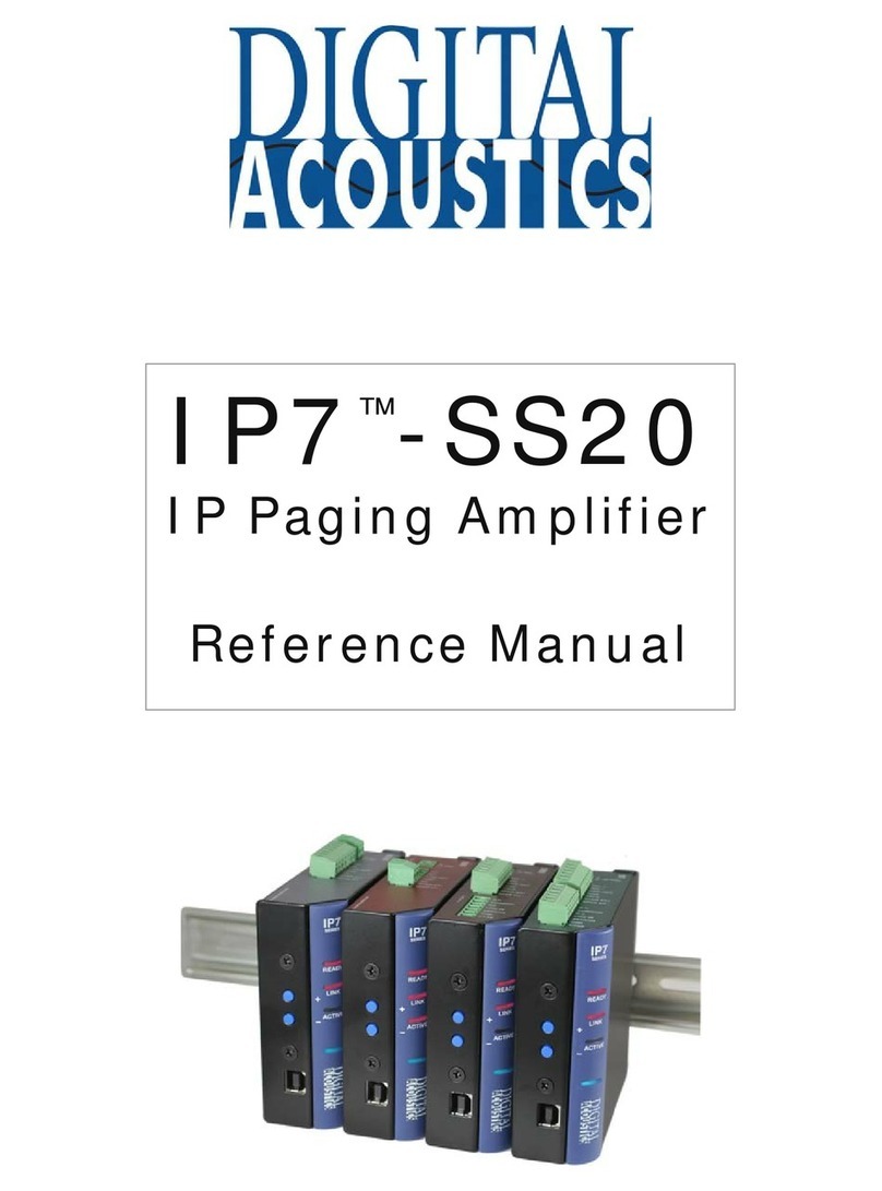 Digital Acoustics IP7-SS20 Reference manual Digital Acoustics IP7-SS20 Reference manual