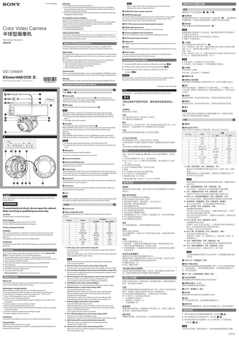 Sony SSC-CM565R User manual