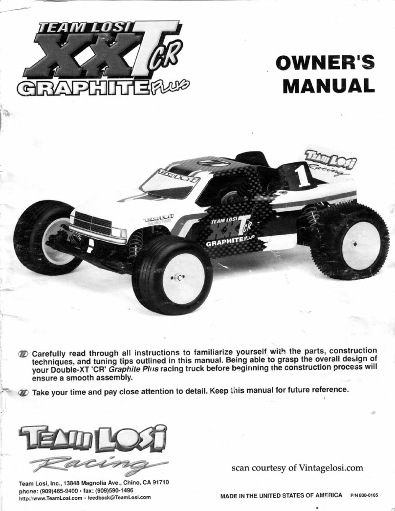 Team Losi XXTCR Graphite Plus owner's manual