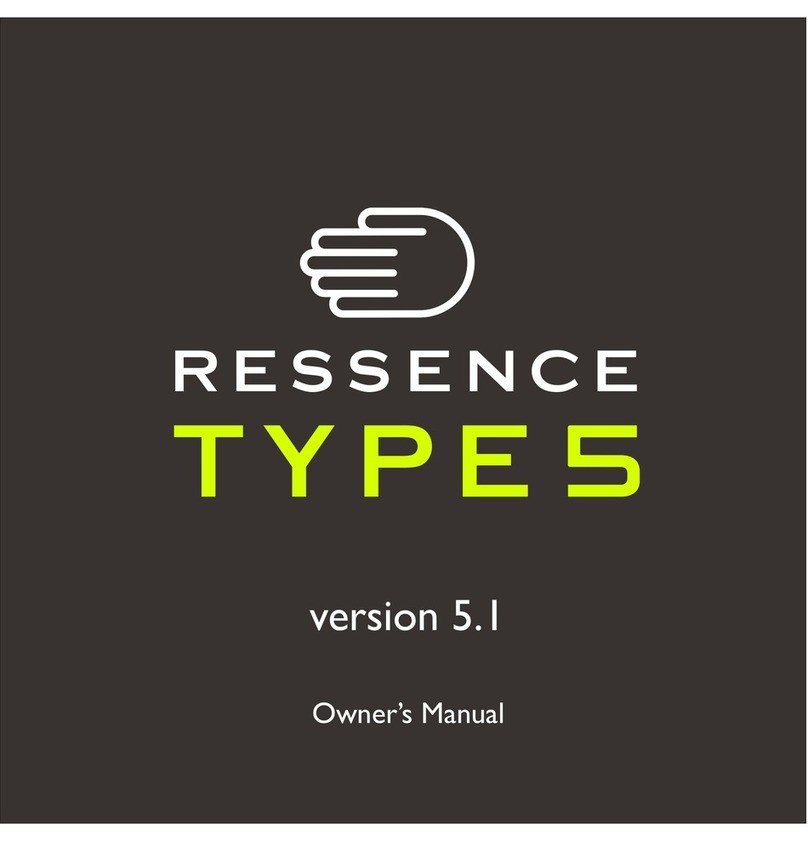 RESSENCE TYPE 5 owner's manual