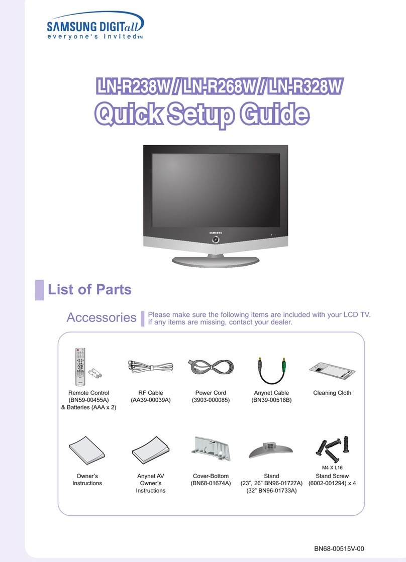 Samsung LN-R238W User manual Samsung LN-R238W User manual