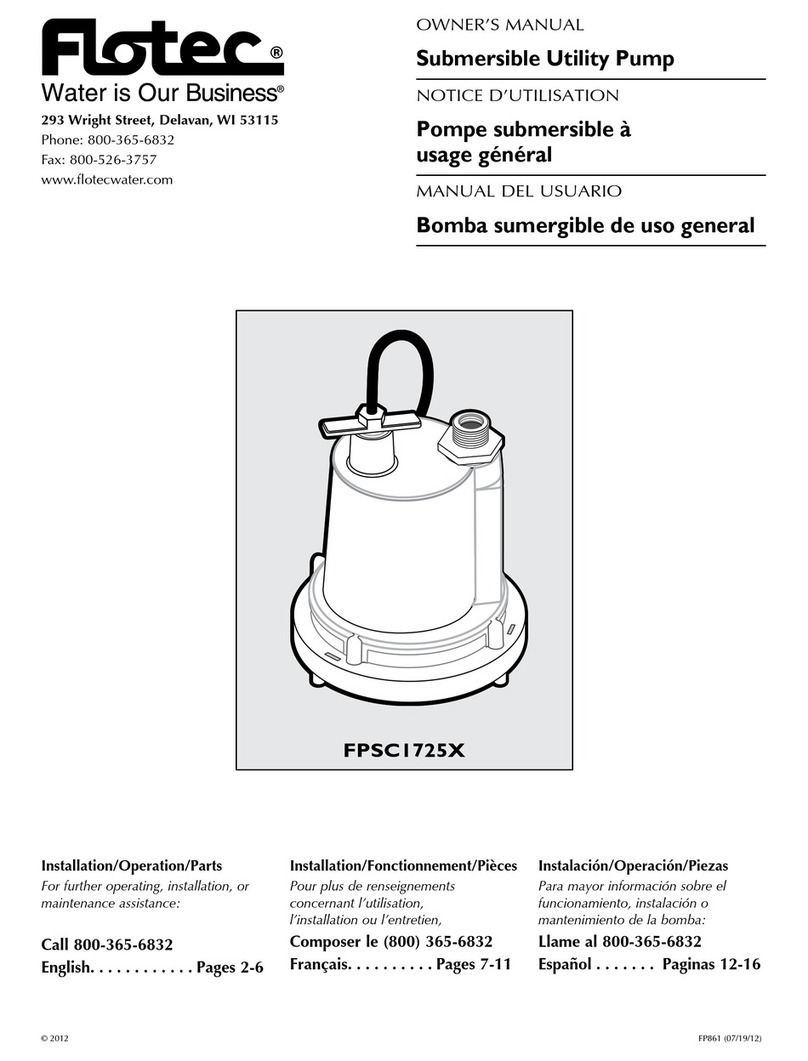 Flotec FPSC1725X User manual