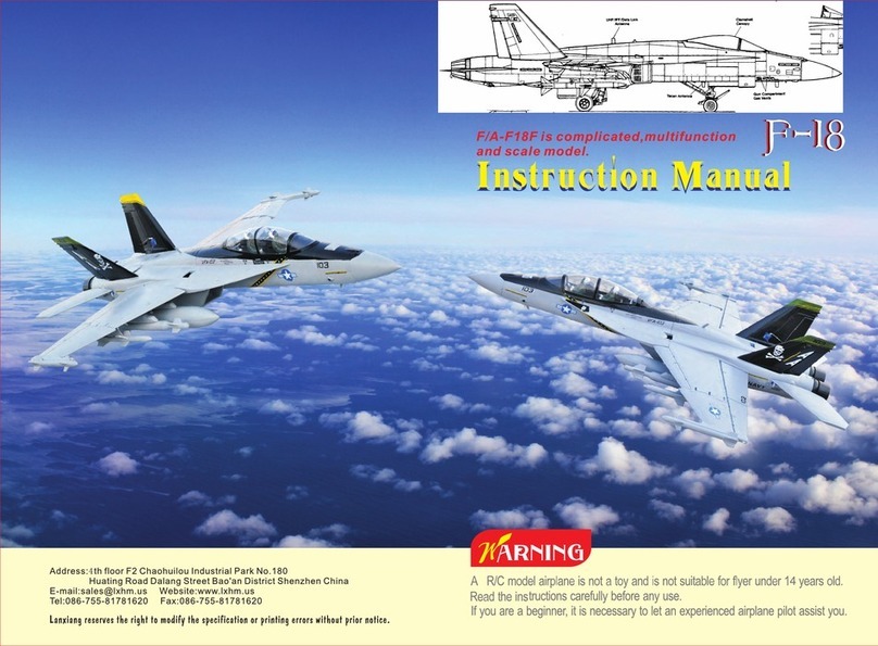 Speed Limit RC F-18 User manual