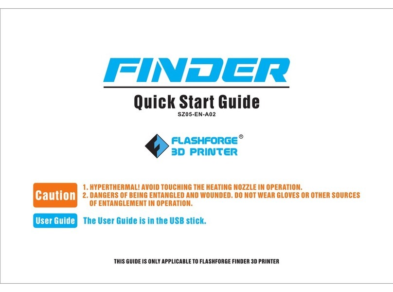 Flashforge Finder User manual