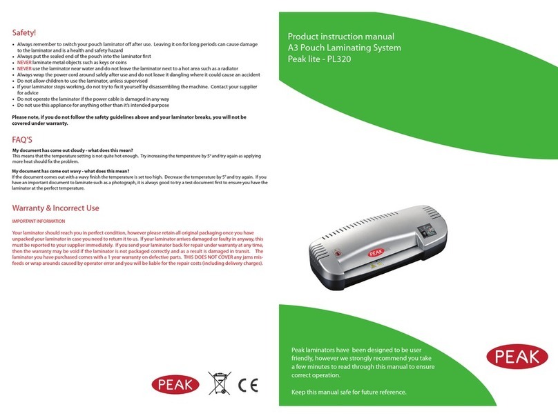 Peak Peak lite - PL320 instruction manual