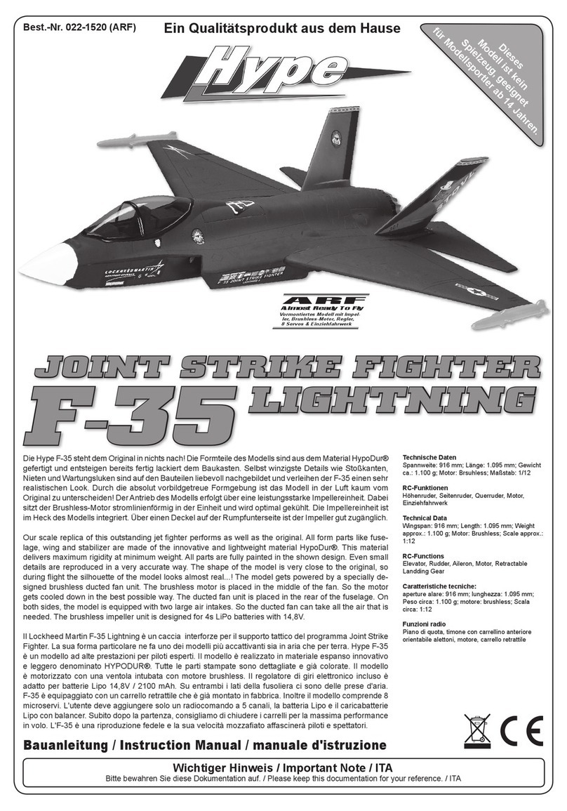 HYPE F-35 Lightning instruction manual