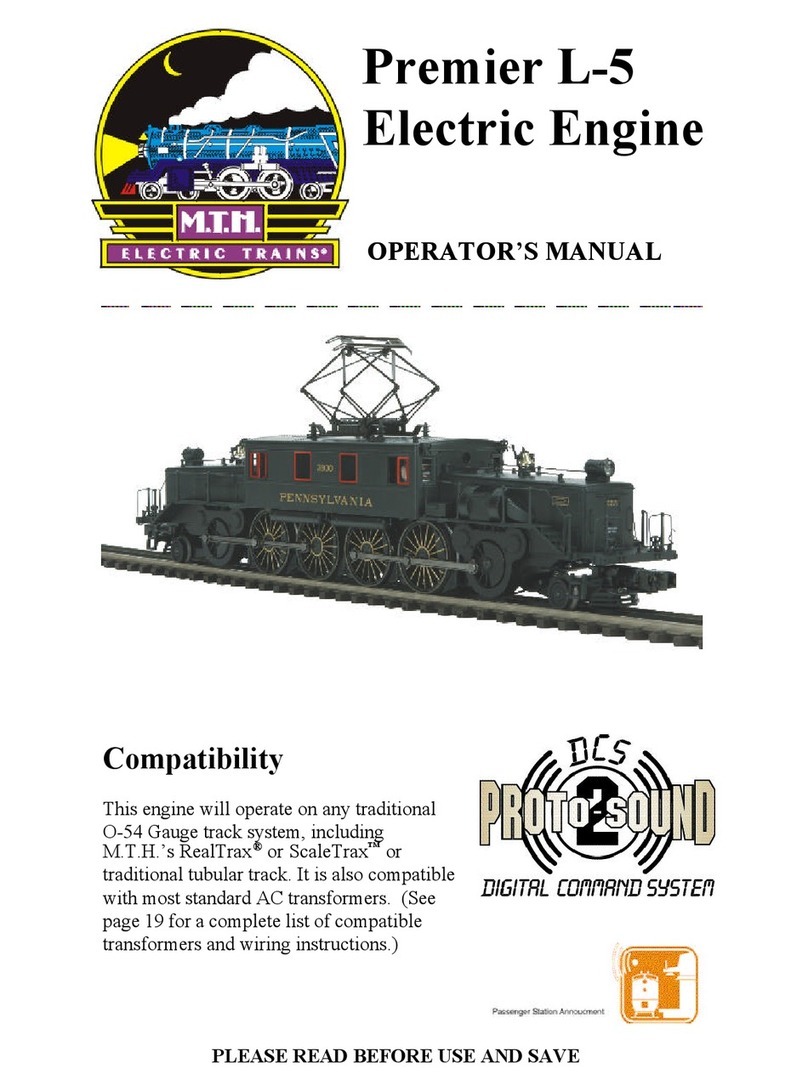 M.T.H. Premier L-5 Operator's manual