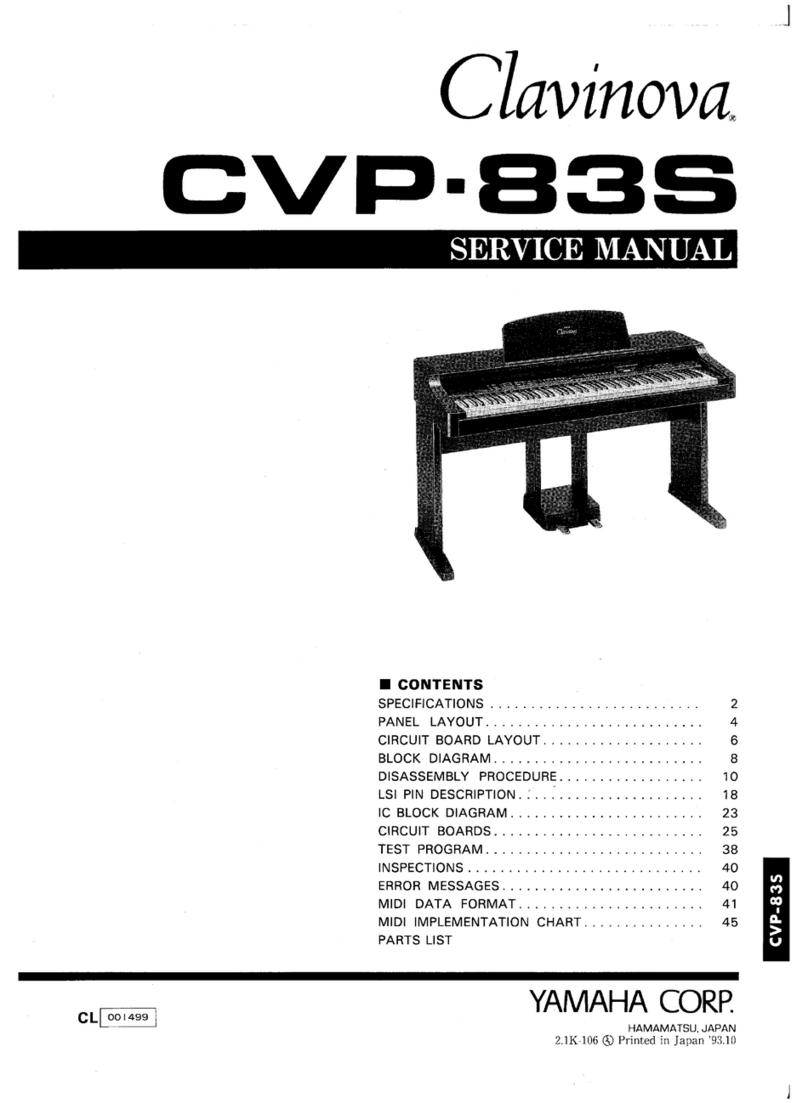 Yamaha Clavinova CVP-83S Service manual
