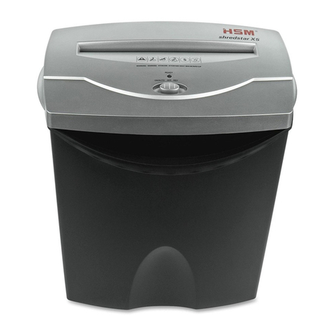 HSM shredstar X5 User manual