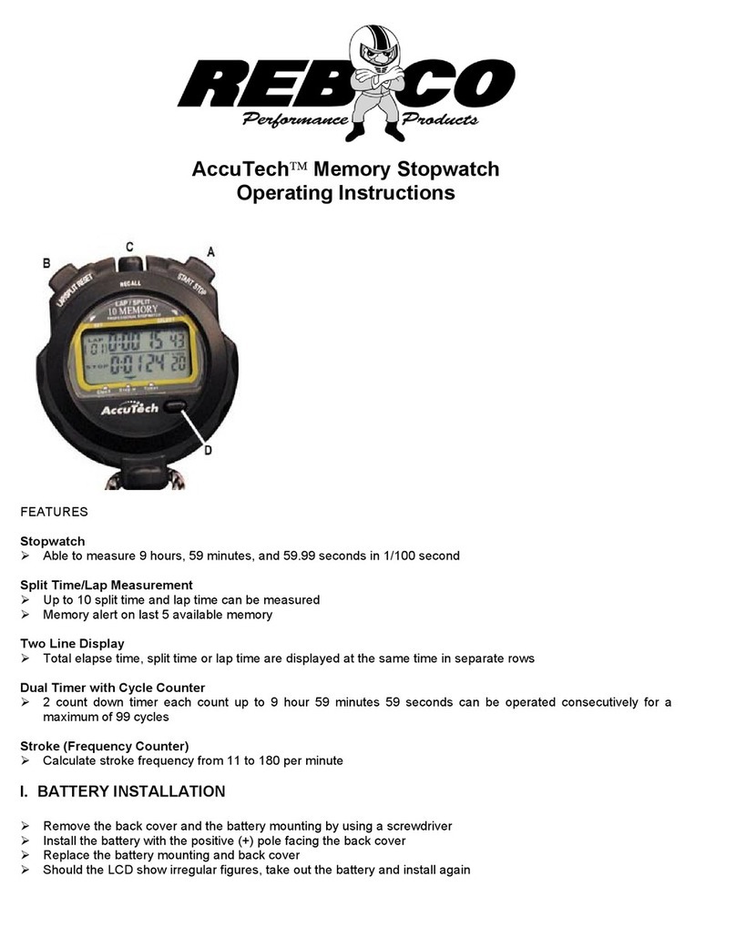 Rebco AccuTech operating instructions