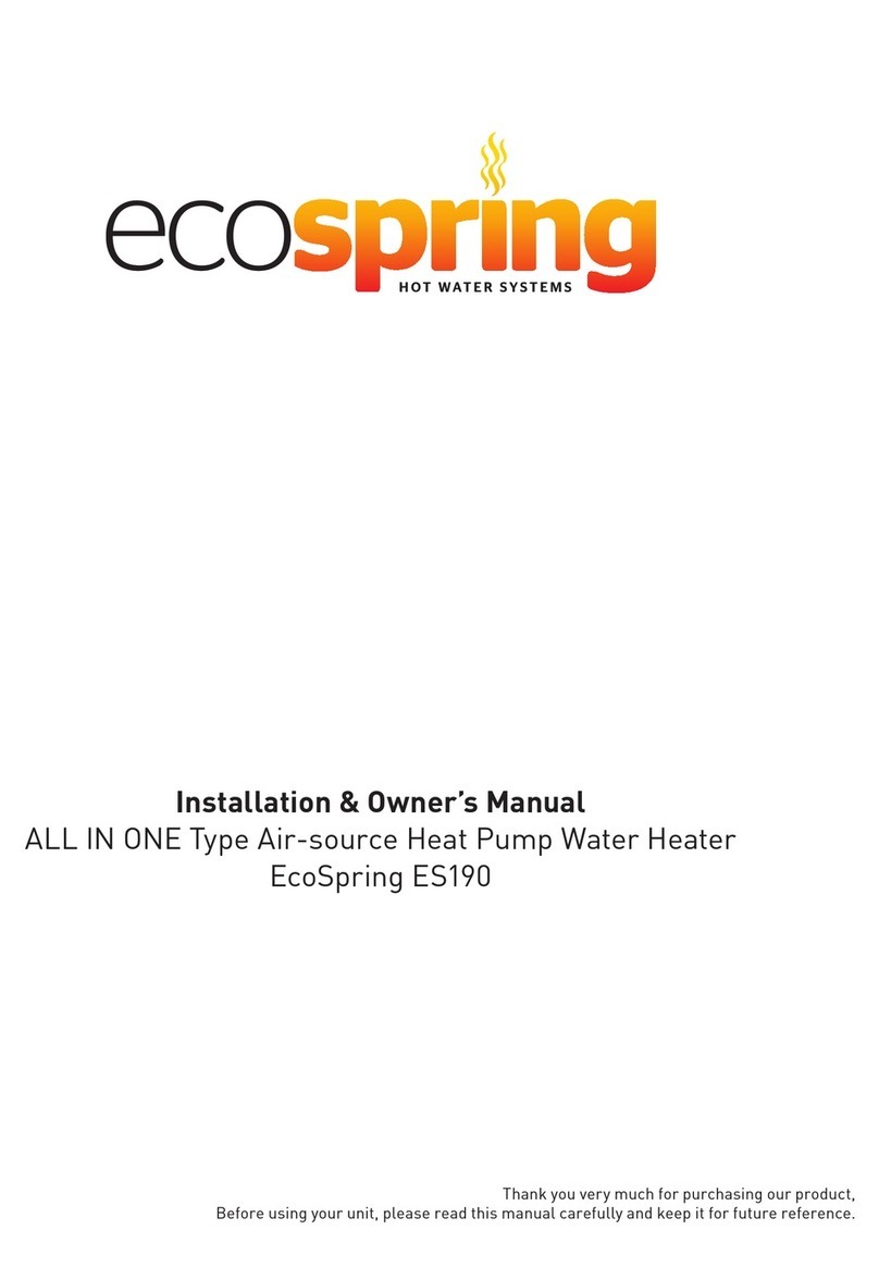 EcoSpring ES190 Installation instructions